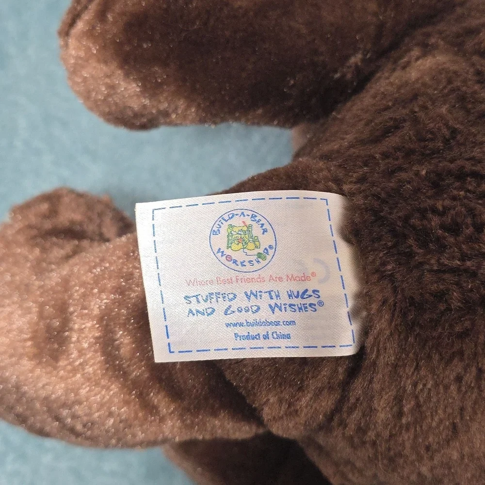 Build A Bear Chocolate Brown Dog Fudge Pup Plush Stuffed Animal Toy